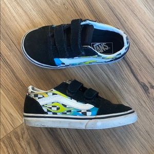 Vans Old Skool VGlow Flame Checkerboard Skate Shoe